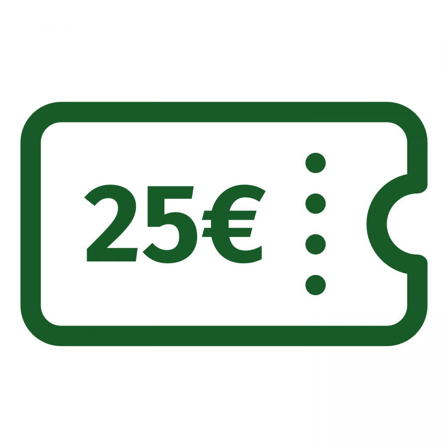 Voucher code 25 Euro